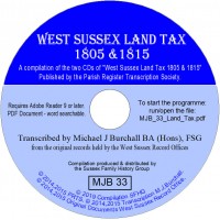 Land Tax - West Sussex 1805 & 1815